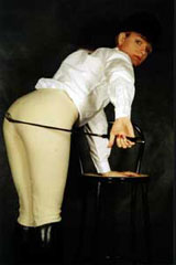 White panties around her ankles… KaraJayne’s peachy bottom gets the strict spanking it deserves